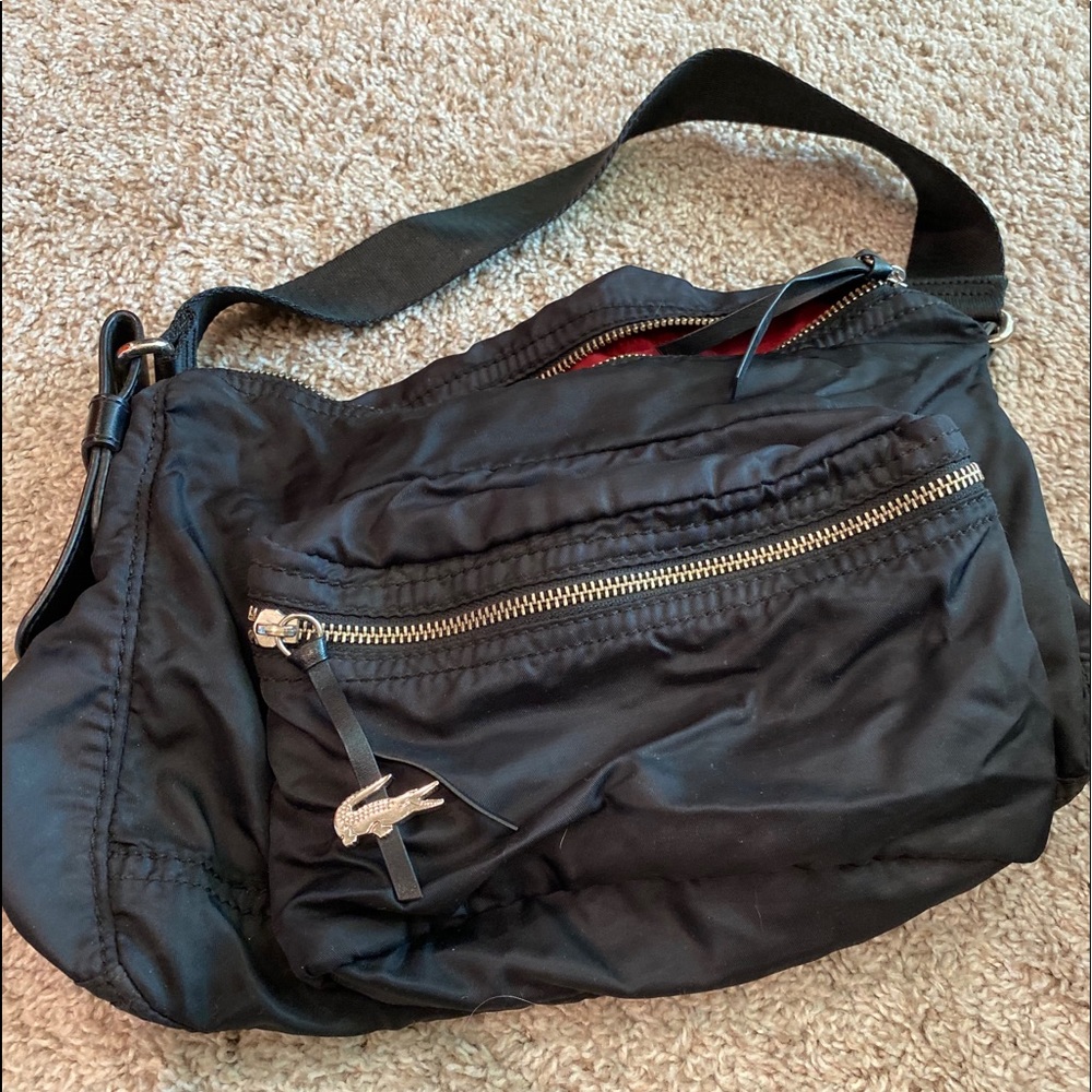 Vinyl Lacoste purse